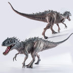Juego de 2 piezas de dinosaurios, tiranosaurio Rex grande de 15.7 pulgadas y T-rex realista de 12.2 pulgadas, figura de acción de dinosaurio educativa modelo animal de vida silvestre, ideal para coleccionista, recuerdo de fiesta, regalos de cumpleaños