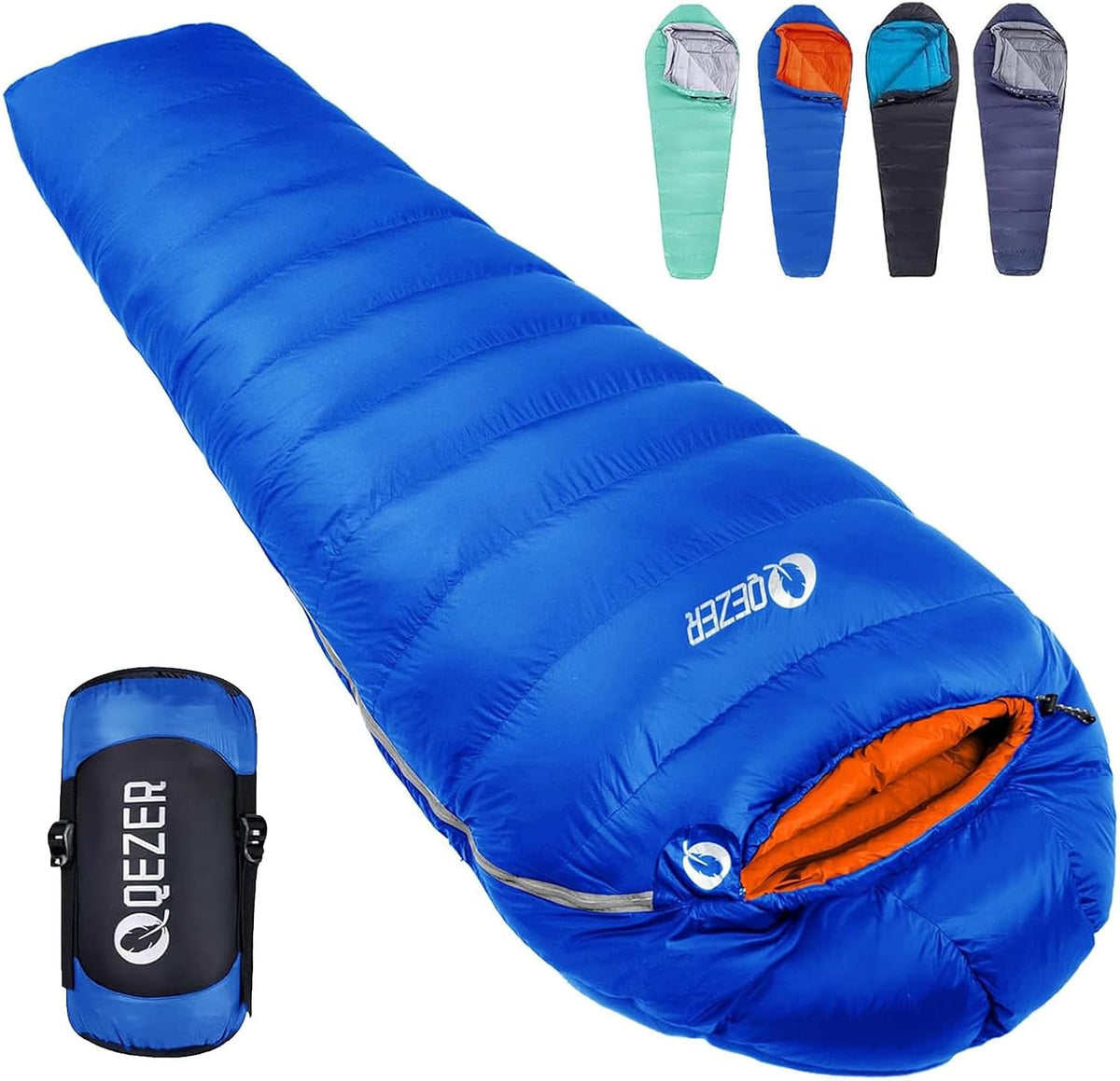 Mochila/Almohada de dormir Down Mummy para adultos, 600 Fill Power para senderismo