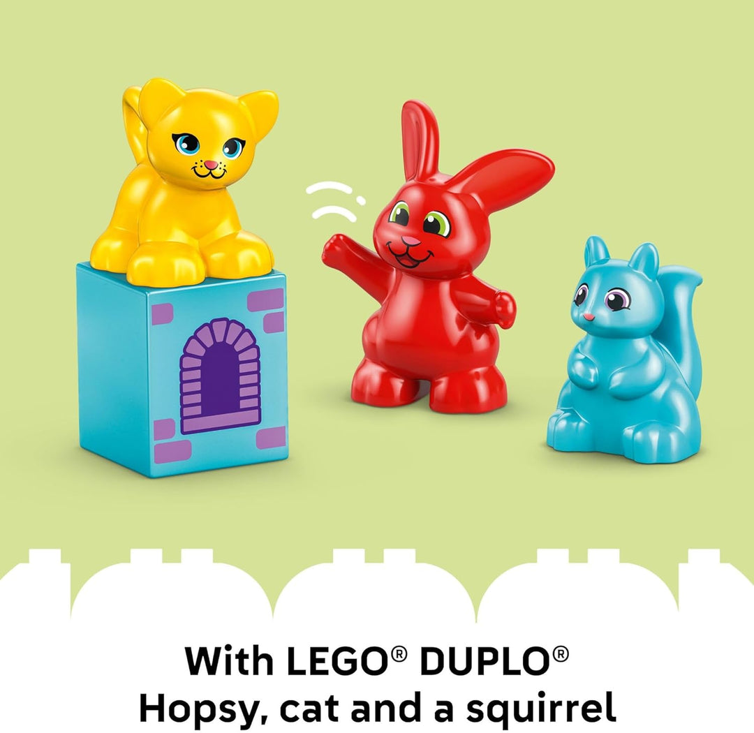 LEGO DUPLO Juego de construcción del Castillo de Hopsy para jugar -...