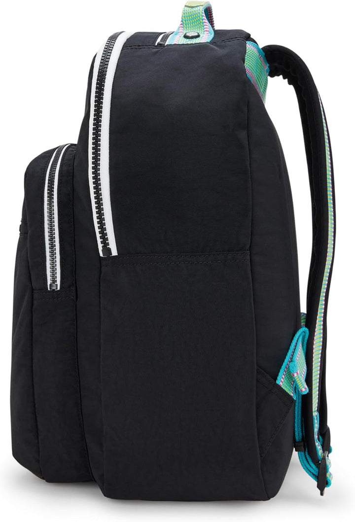 Kipling Mochila para portátil Seoul de 15 pulgadas para mujer, dura...