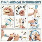 Lehoo Castle - Juego de guitarra para niños, dinosaurio para niños de 2, 3
