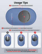 Vaydeer Air 3 - Mouse movedor ultra delgado, con temporizador de in...