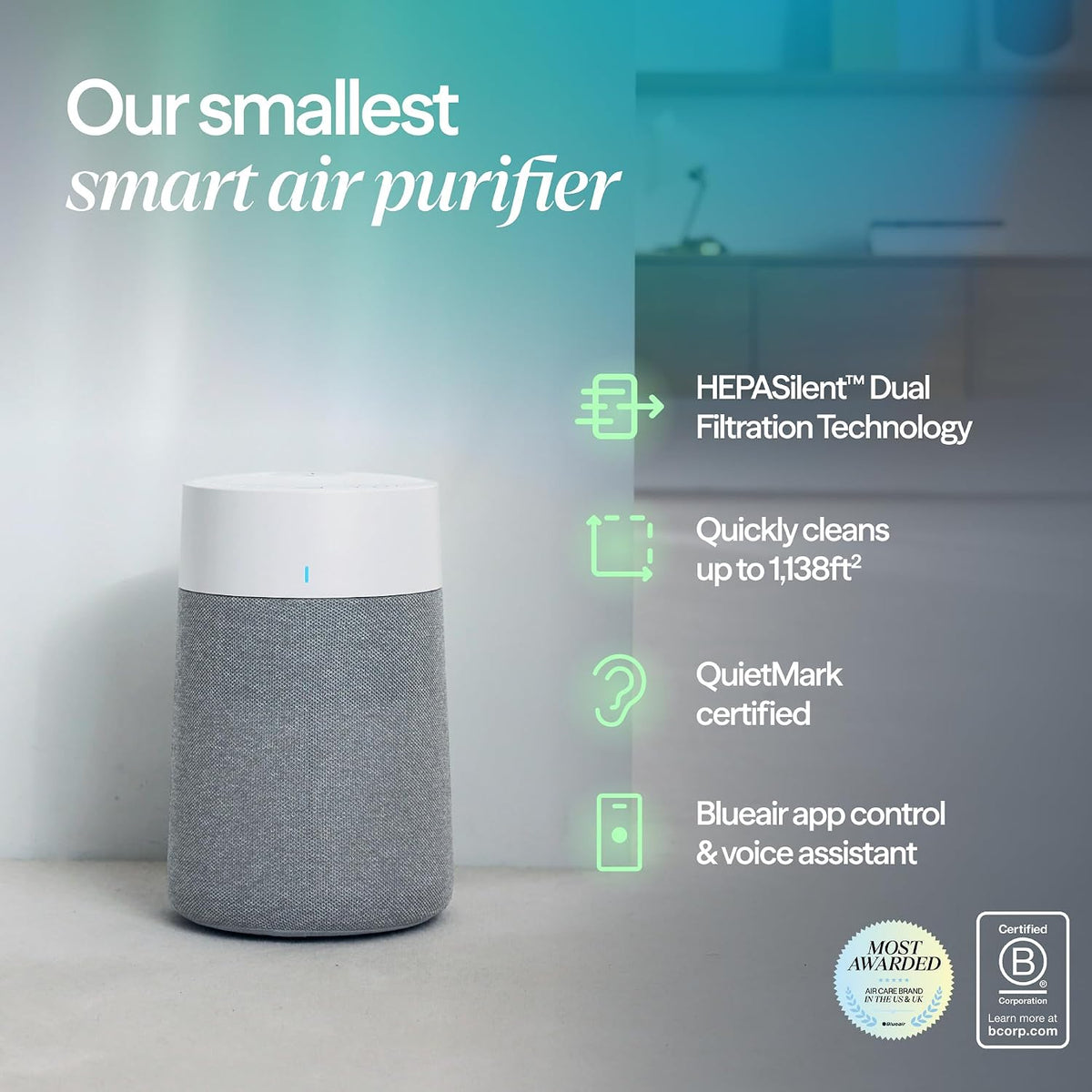 BLUEAIR Purificadores de aire para el dormitorio del hogar y el dormitorio