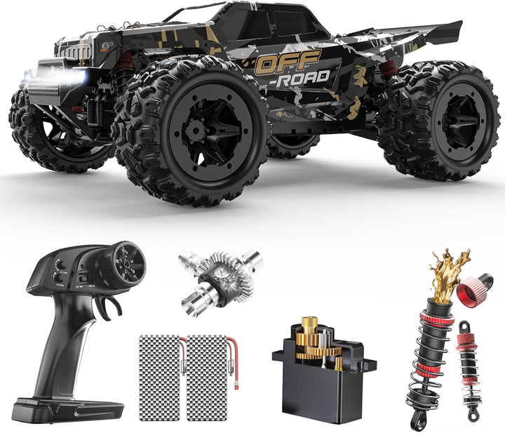 DEERC 9309E - Coches RC todoterreno rápidos para adultos 40KPH, cam...