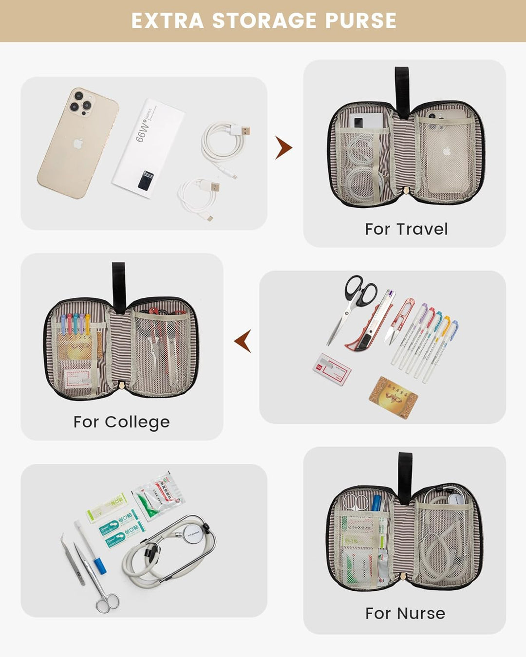 LOVEVOOK Mochila para computadora portátil para mujer, bolsa de tra...