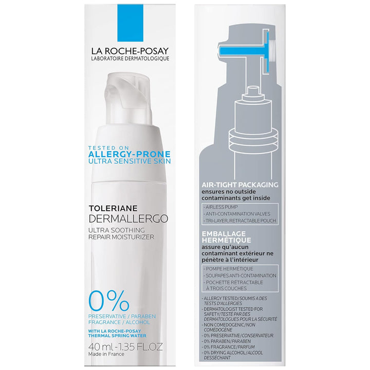 La Roche-Posay Toleriane Humectador facial, relajante, ultra Intens...