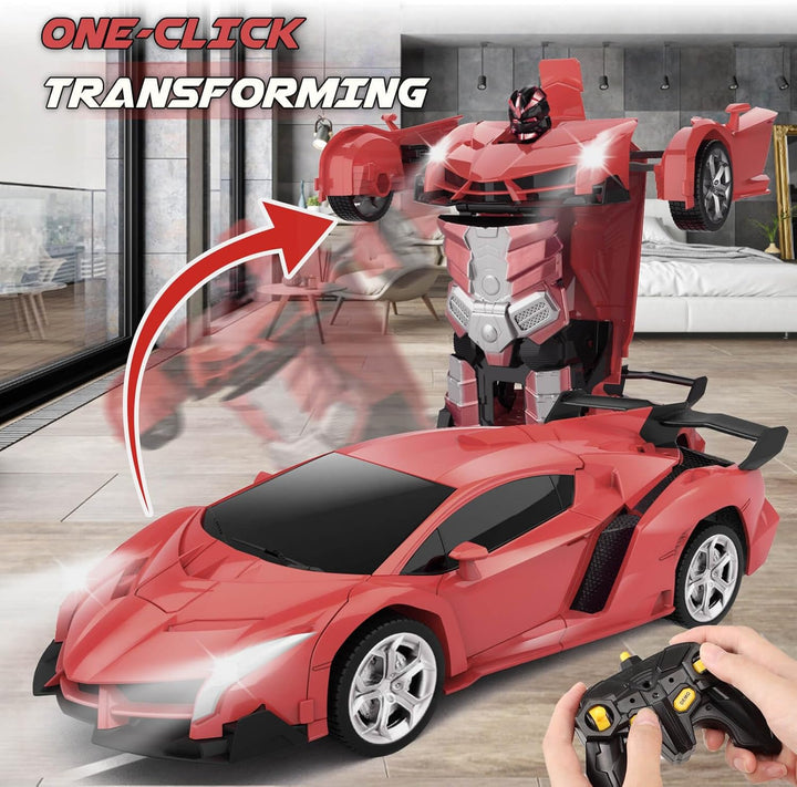 Britik - Auto transformador a control remoto, juguete para niños de...