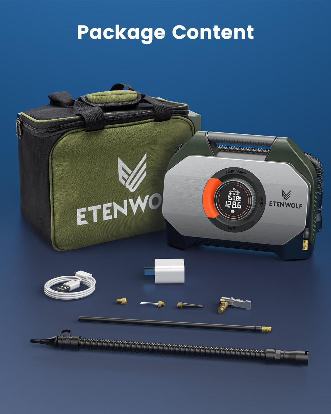 ETENWOLF VORTEX S7 Inflador de Neumáticos para Vehículo Pesado, Com...