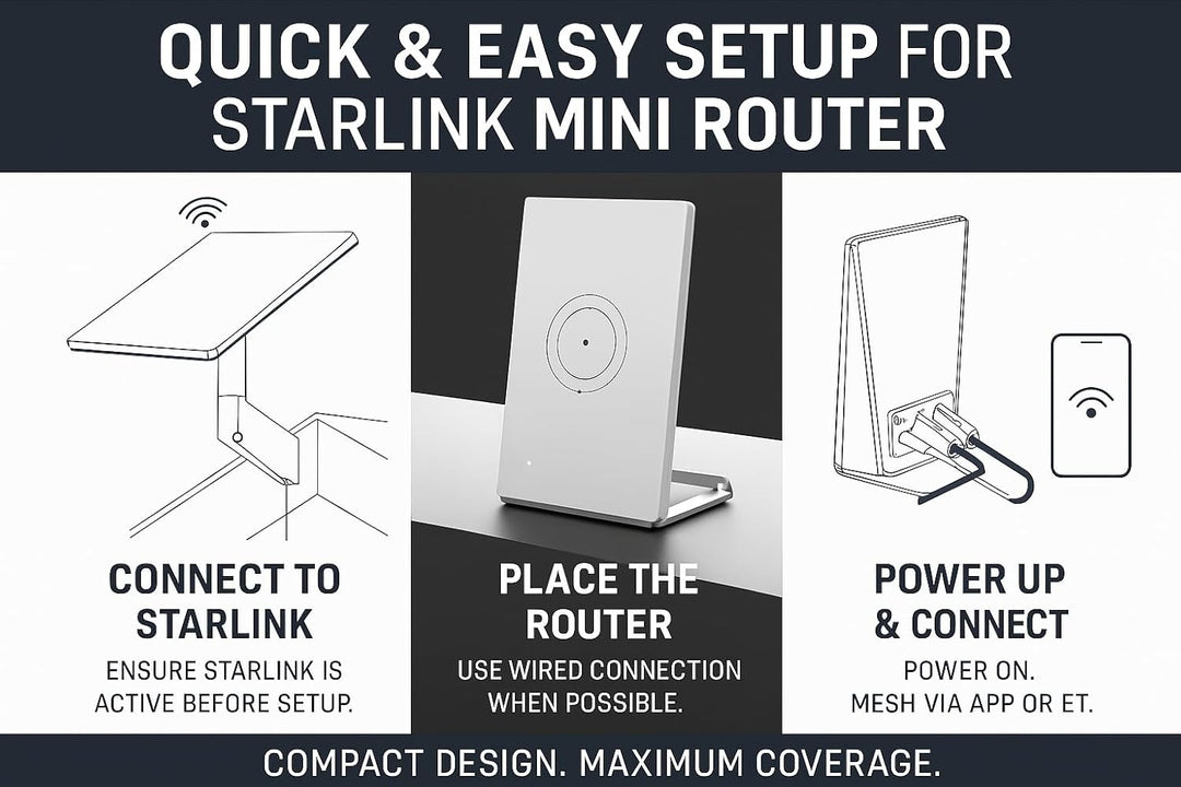 Router Mini Genérico Compatible con Star-Link Gen 2 Gen 3