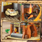 Juego de construcción de montaña rusa occidental juguete