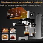 Máquina de café expreso de 20 barras con espumador de leche