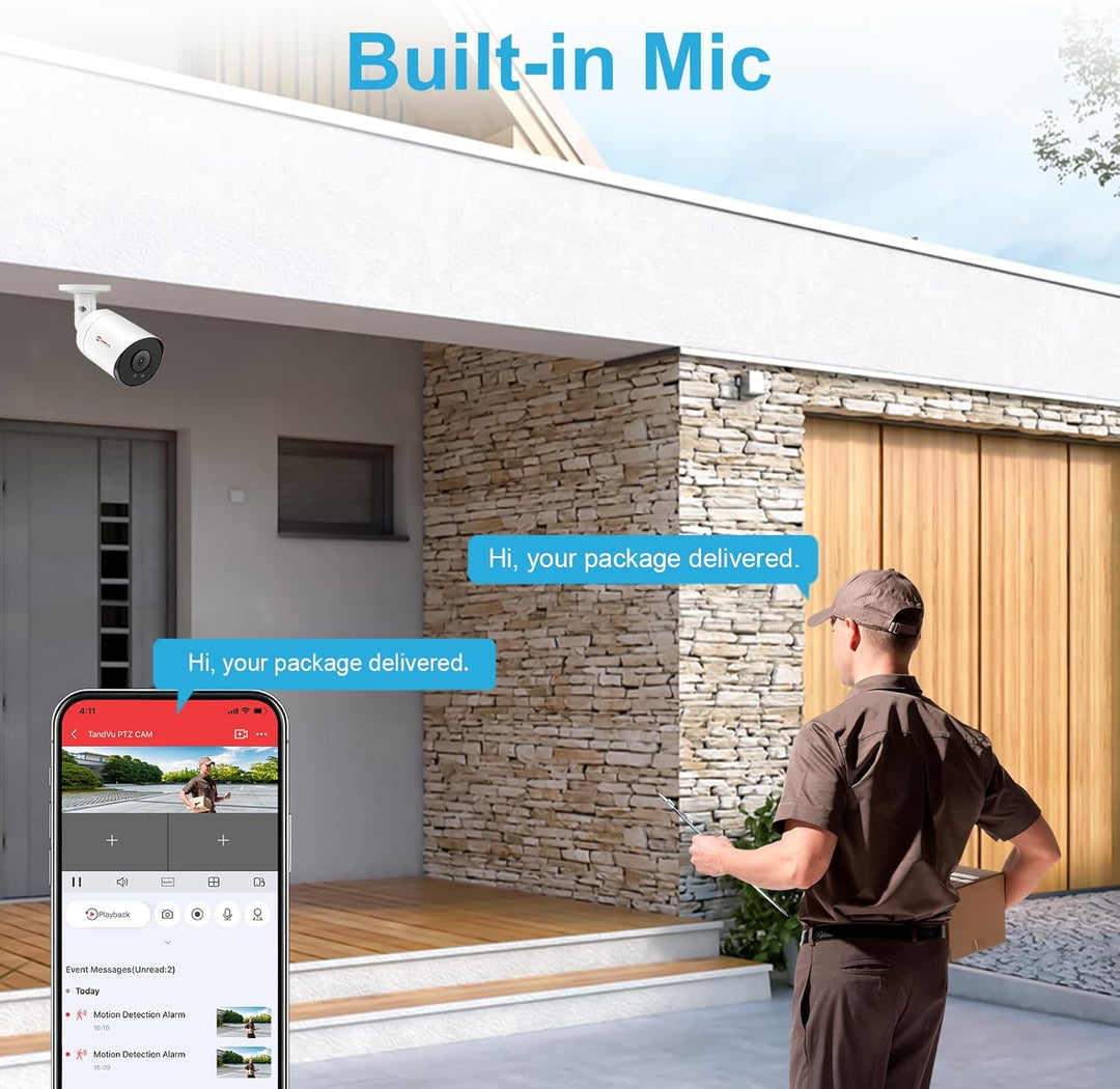 Anpviz Cámara IP PoE de 5 MP Bullet con micrófono\/audio, lente de...