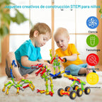 Juguetes de construcción STEM para niños y niñas de 3, 4, 5, 6, 7, 8