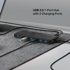 TP-Link, UH720, hub USB 3.0 de 7 puertos, alimentado, adaptador 5V/2.4A