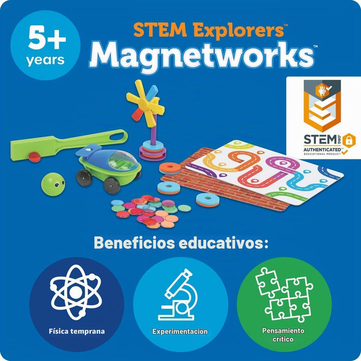 Learning Resources STEM Explorers Magnetworks, Set de Ciencia Magné...