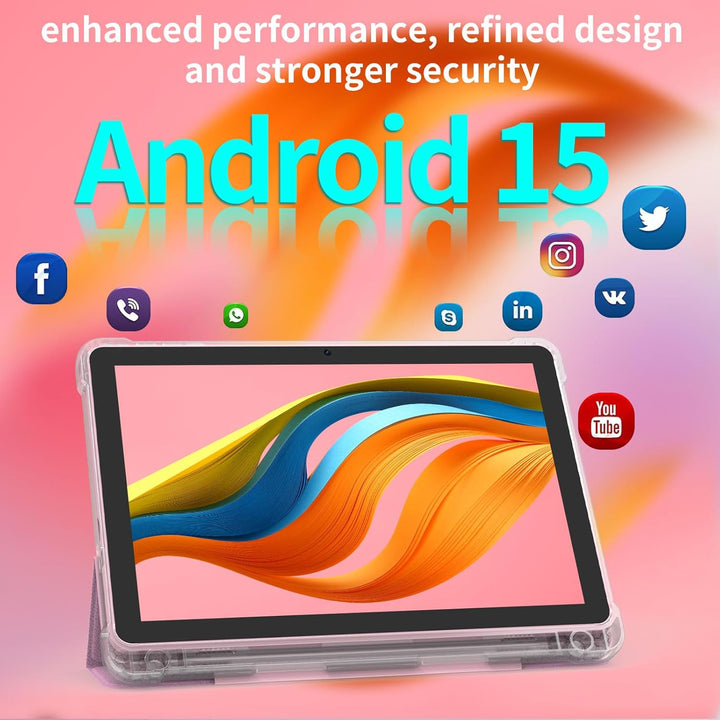 Tableta Android 15 de 10 pulgadas, 20GB RAM 128GB ROM 2TB Expandibl...