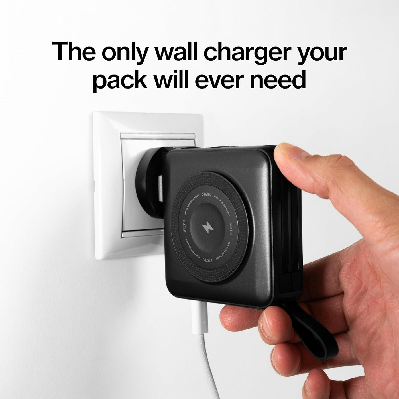 Statik SmartCharge (Gen 2) - Cargador de viaje 5 en 1, enchufe de p...