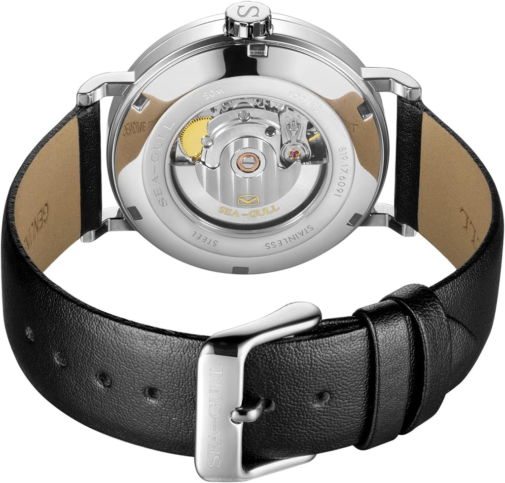 SEA-GULL Reloj mecánico automático para hombre de Seagull 2022, oficial, auténtico, Bauhaus, reloj de pulsera mecánico casual de negocios