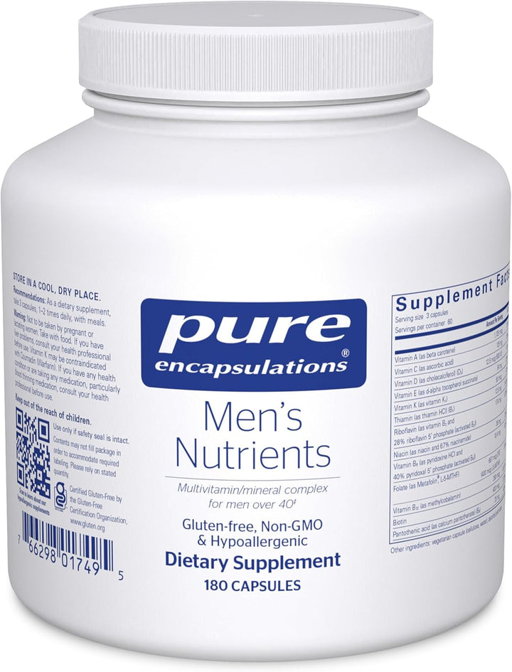 Pure Encapsulations Nutrientes para hombres - Suplemento multivitam...