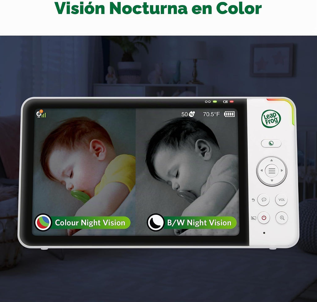 LeapFrog LF920-2HD Monitor de video de 2 cámaras con pantalla HD de 7"