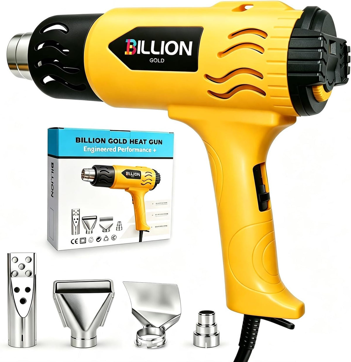 Pistola de calor de 1800 W, pistola de aire caliente de 100 ℉