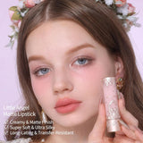 Flower Knows Little Angel - Juego de pintalabios mate y rubor crema...
