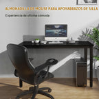 Alfombrilla de mouse ergonómica mejorada para silla, bandeja de mouse ajustable con cojín de muñeca, alfombrilla de mouse para brazo de silla, color negro