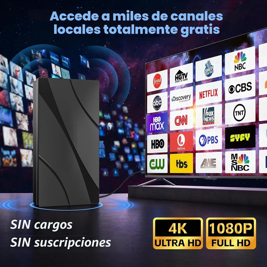 Antena de TV 2026 para Smart TV, antena de TV digital para canales locales