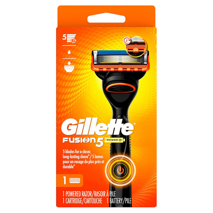Gillette Fusion5 Power Razor para hombres, 1 mango de maquinilla de...