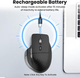 CITLLA Ratón Inalámbrico Bluetooth, Ratón Silencioso Recargable Erg...