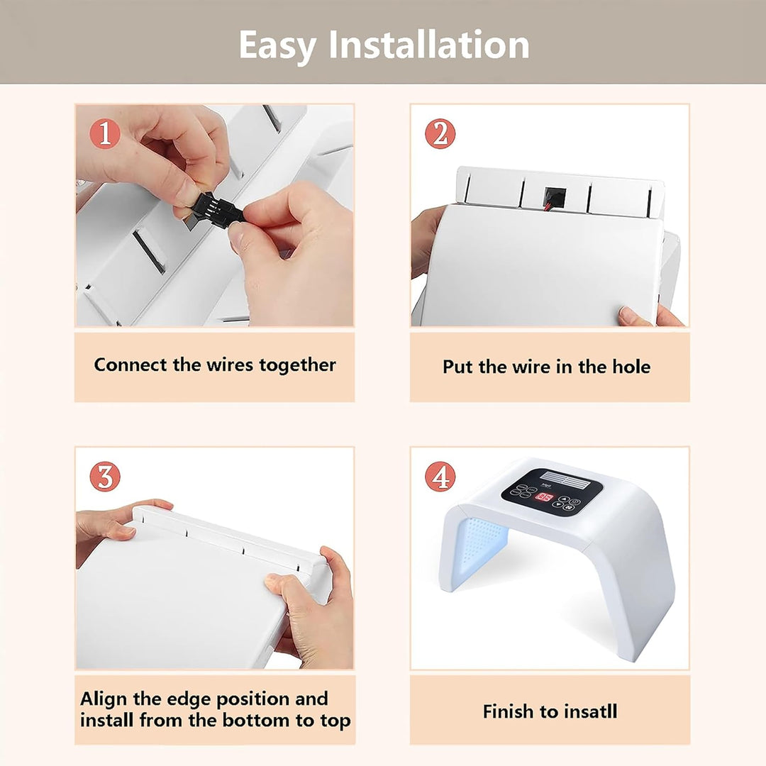 Led-Face-Tool, máscara facial de terapia de luz LED, equipo de bell...