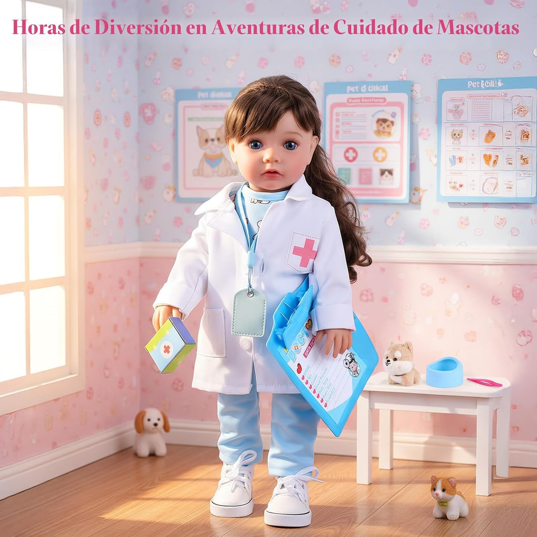 BABESIDE Muñeca de bebé realista americana - Muñeca niña de 16 pulg...