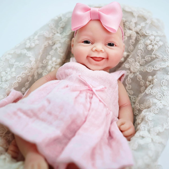 Bebés Reborn de Silicona de Cuerpo Completo de 7", Muñeca Recié...