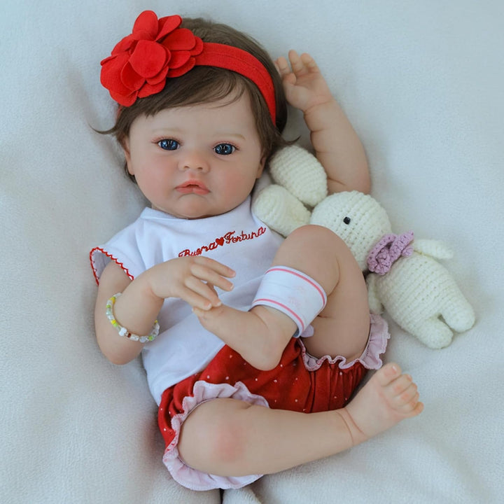 SCOM Muñecas de bebé realistas Niña - Muñeca Reborn de 18 Pulgadas...
