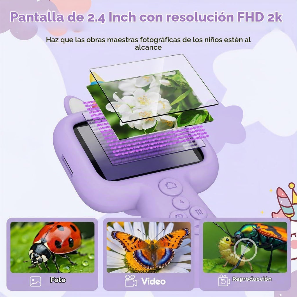 2,4" microscopio de los niños de la pantalla, microscopio