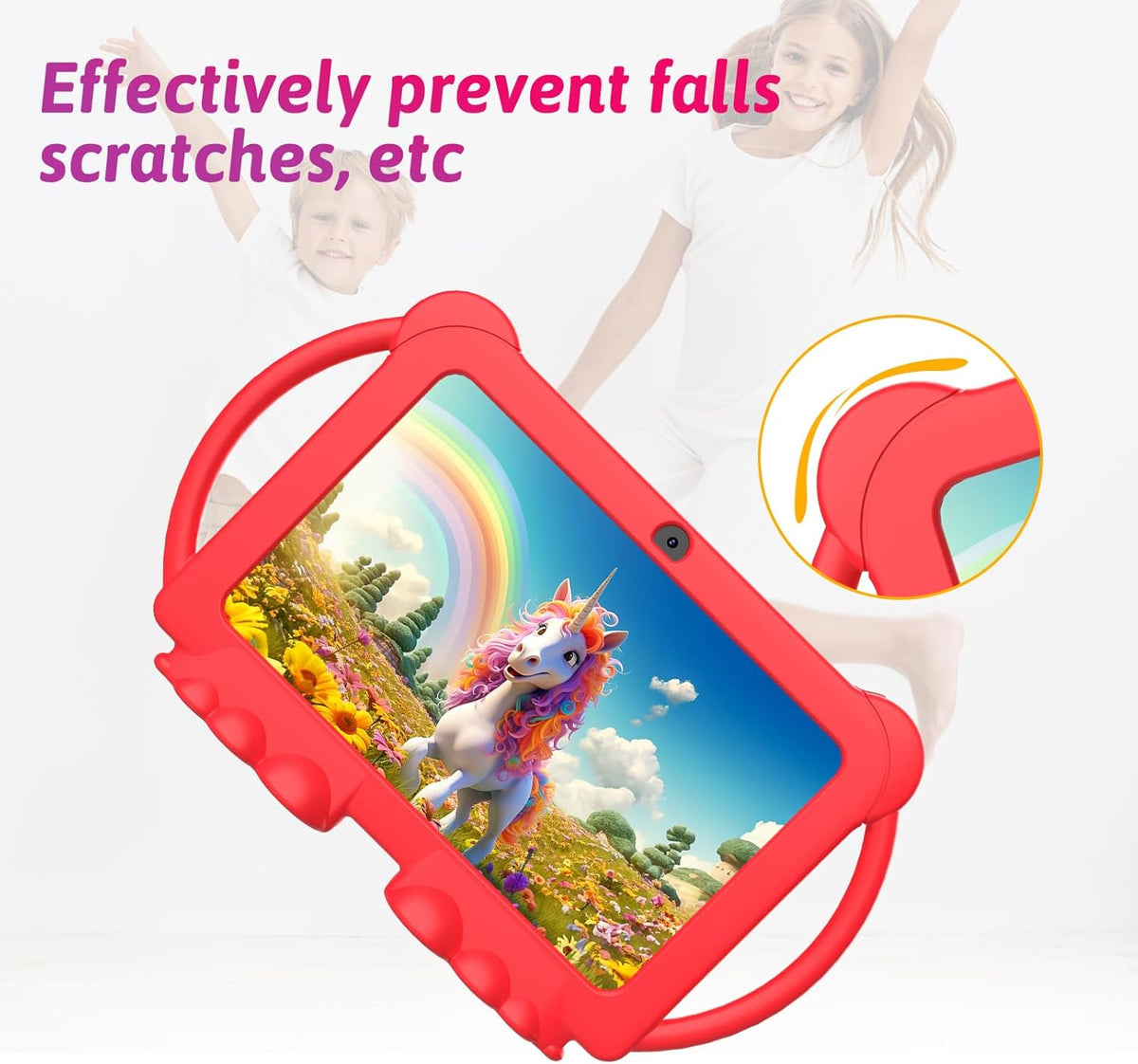 Tablet 2025 para niños, Android 12 tabletas para niños de 7 pulgada...
