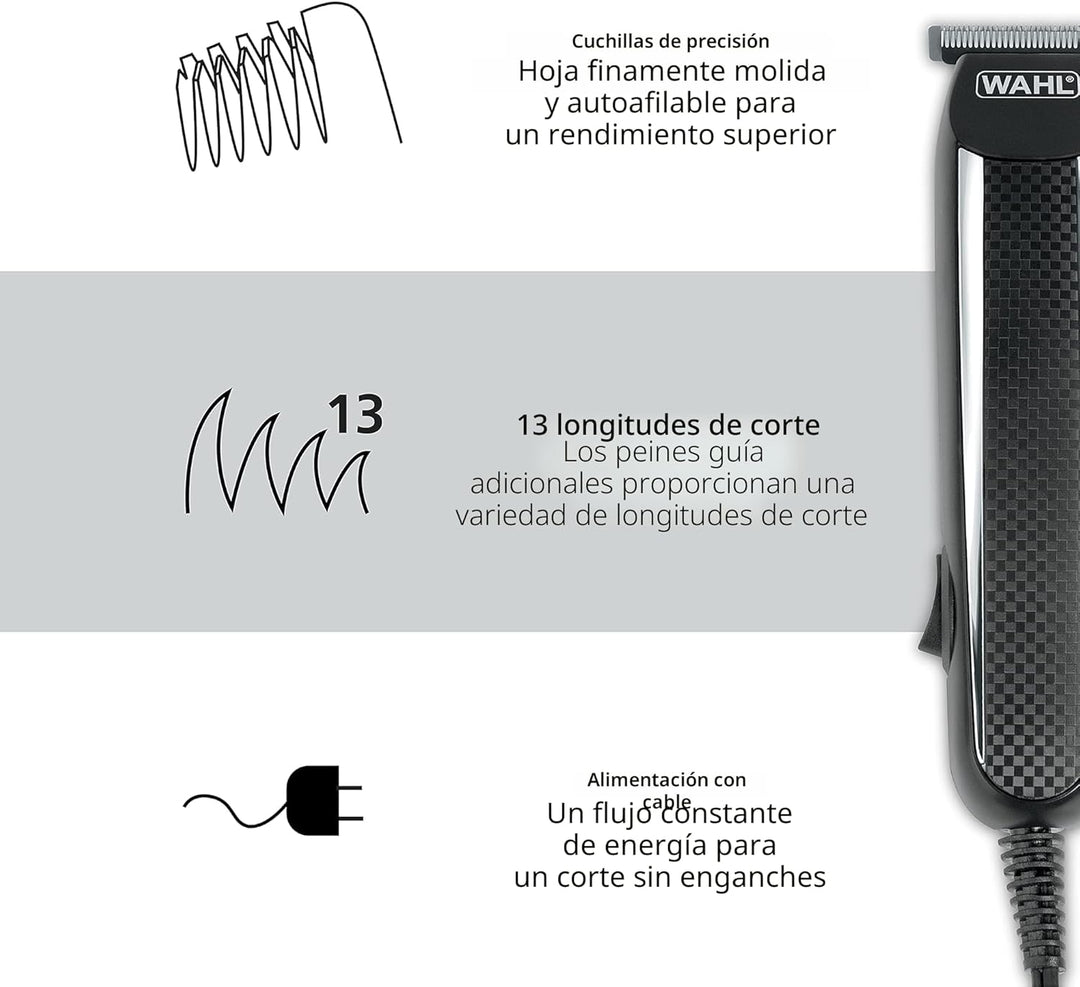 Wahl PowerPro Kit de Recortadora Detalladora con Cable para Aseo Ma...