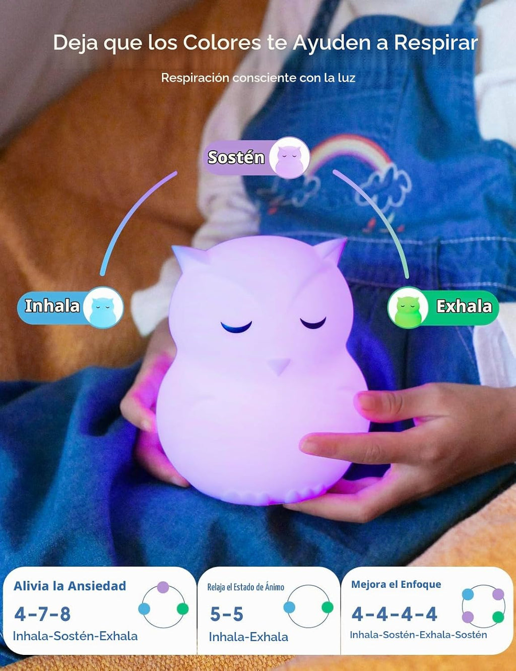 Breathing Pal, Luz de Respiración para Niños, Meditación para Calm Down Corner Supplies