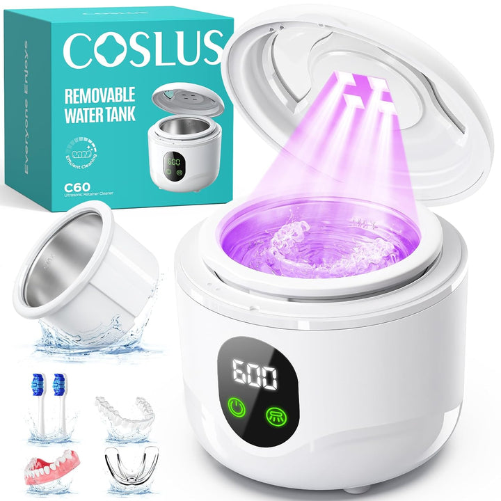COSLUS Máquina limpiadora ultrasónica de retenedores C60: cápsula d...