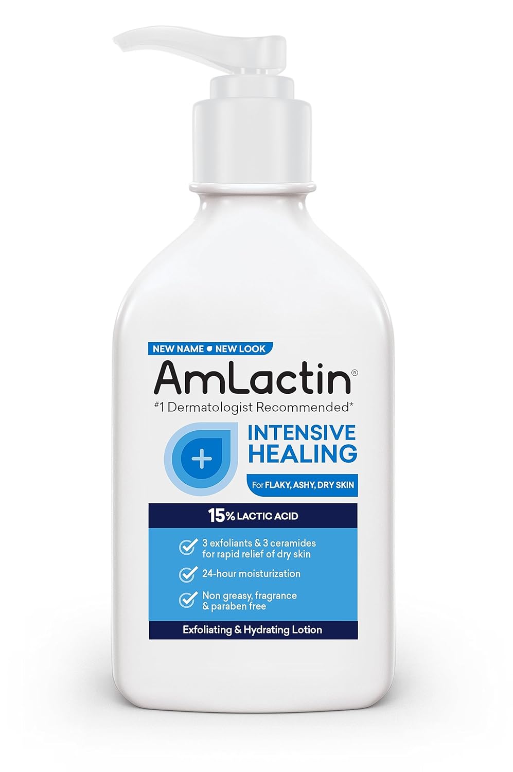 AmLactin Loción corporal curativa intensiva para piel seca, botella...