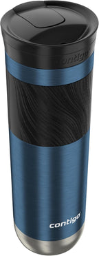Contigo Byron 2.0 - Taza de viaje de acero inoxidable, tapa SNAPSEAL, arándano, 24 onzas