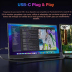 kksmart Monitor portátil de 15.6 pulgadas 4K UHD 145% sRGB 60Hz, mo...