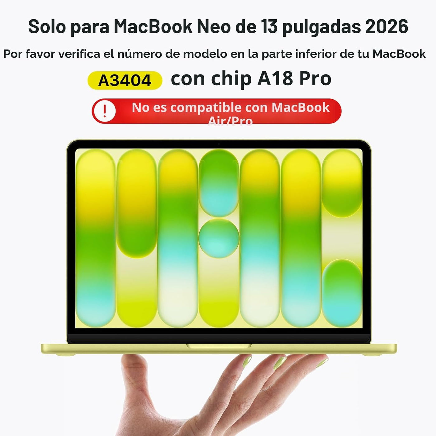 Soonjet Invisible Armor - Funda para MacBook Neo de 13 pulgadas 202...