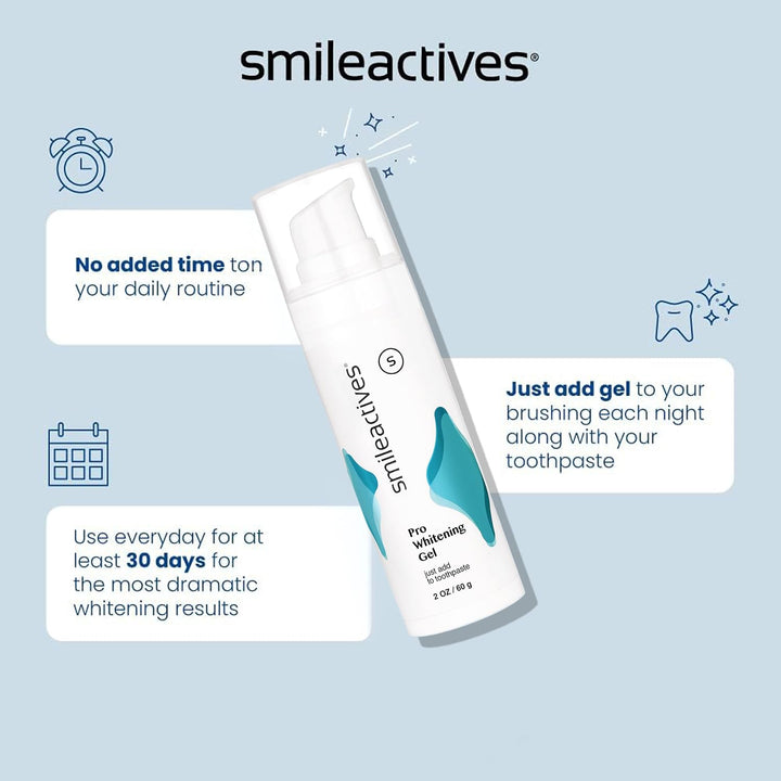 Smileactives Kit de blanqueamiento dental, tratamiento completo de...
