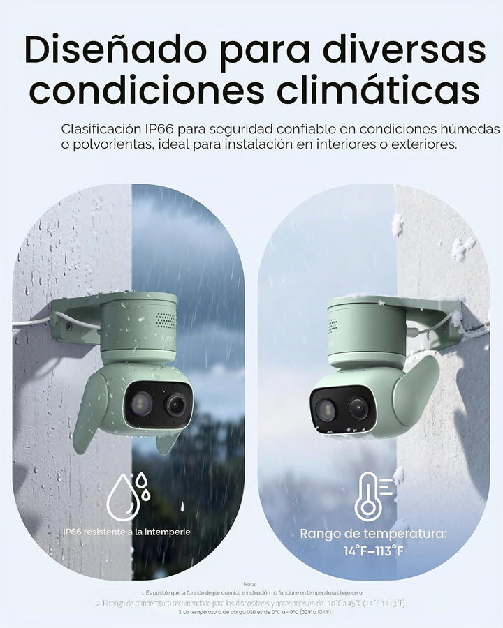 eufy Security Cámara para interiores y exteriores C31, IP66, visión...