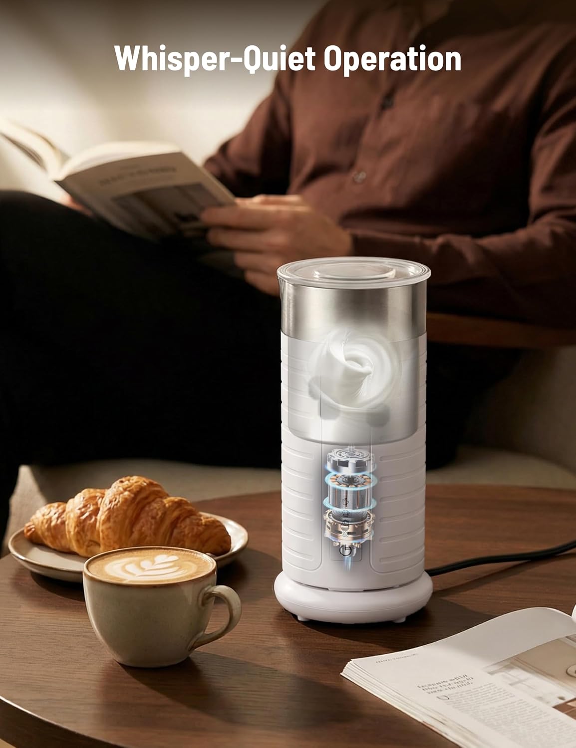 PARIS RHÔNE Espumador de leche y vaporizador, máquina de espuma fría y