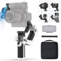 FeiyuTech Kit oficial SCORP Mini 2 cardán, estabilizador de cámara de 3 ejes con luz de llenado AI Tracker, 1,3 pulgadas Touch Sreen, para cámara sin espejo, smartphone, cámara de acción, con funda de