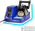 WEP 926LED V1 110W Kit de estación de soldador con alambre de soldadura, 5 puntas de soldadura, limpiador de puntas, pinzas, bomba desoldadora con control de temperatura de precisión, modo de suspensión, ℉/℃