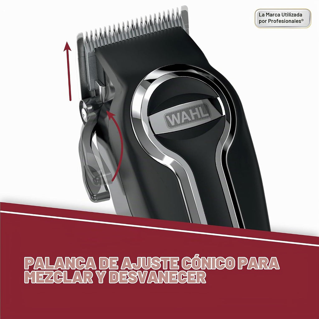 Wahl Clipper Elite Pro Kit de Corte y Aseo de Alto Rendimiento para Hombre - Cortapelos eléctrico - Modelo 79602