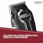 Wahl Clipper Elite Pro Kit de Corte y Aseo de Alto Rendimiento para Hombre - Cortapelos eléctrico - Modelo 79602